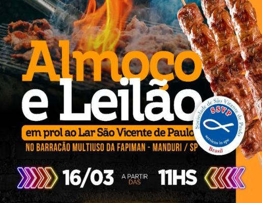 VEM AI!! Leilão em Prol ao Lar São Vicente de Paulo